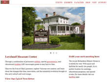 Tablet Screenshot of lovelandmuseum.org